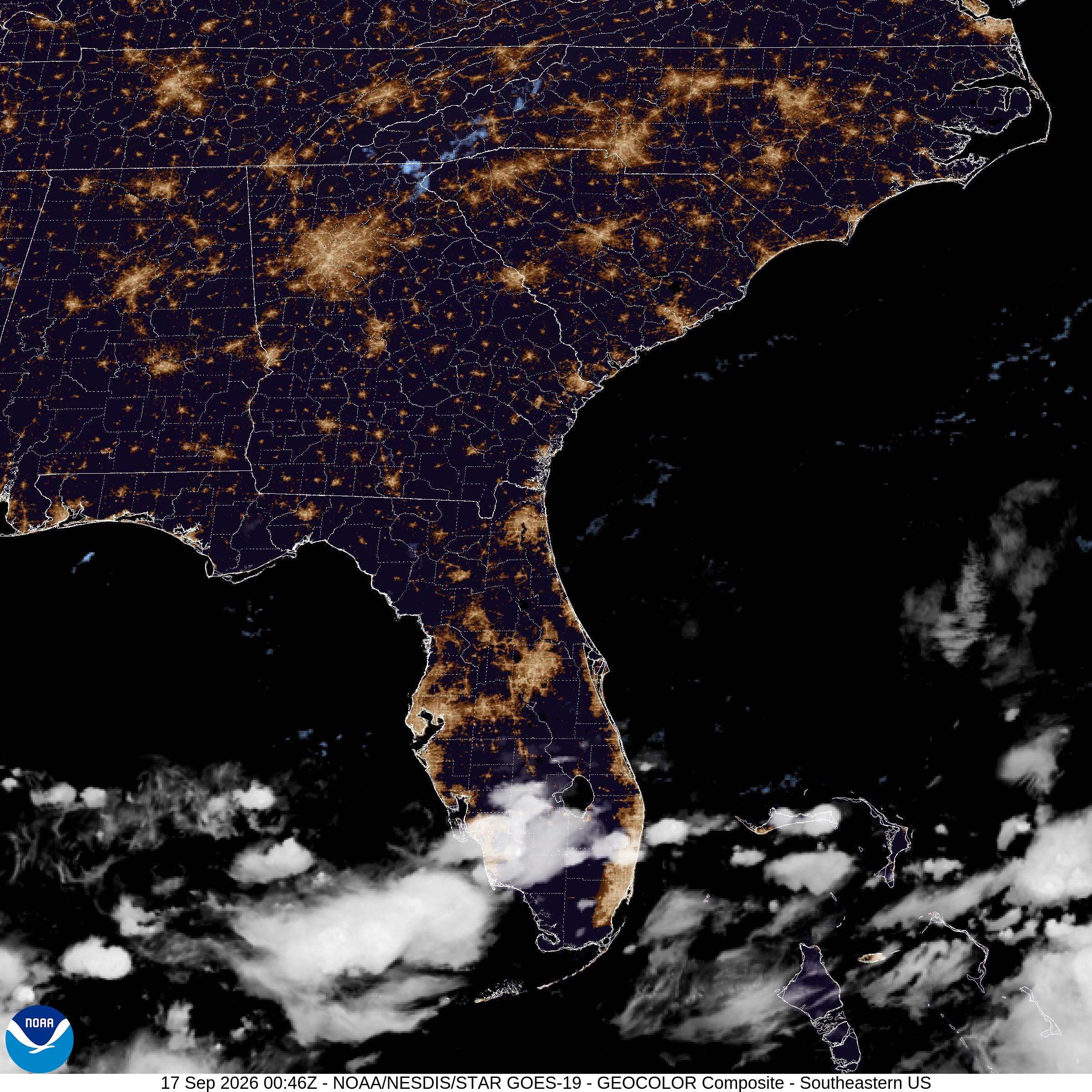 GOES East Satellite Image